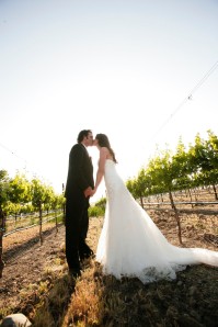 A couple enjoying the vineyards in Livermore Valley
