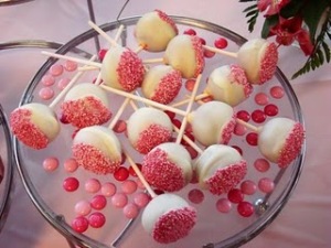 Cake pops are a hot, new trend for modern weddings.